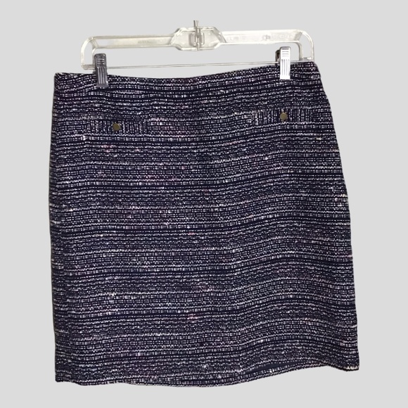 Ann Taylor loft  Women’s Tweed  Preppy Mini Skirt Size 10 EUC - Picture 1 of 7